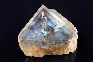 Blue-Striped Fluorite (glassy face)