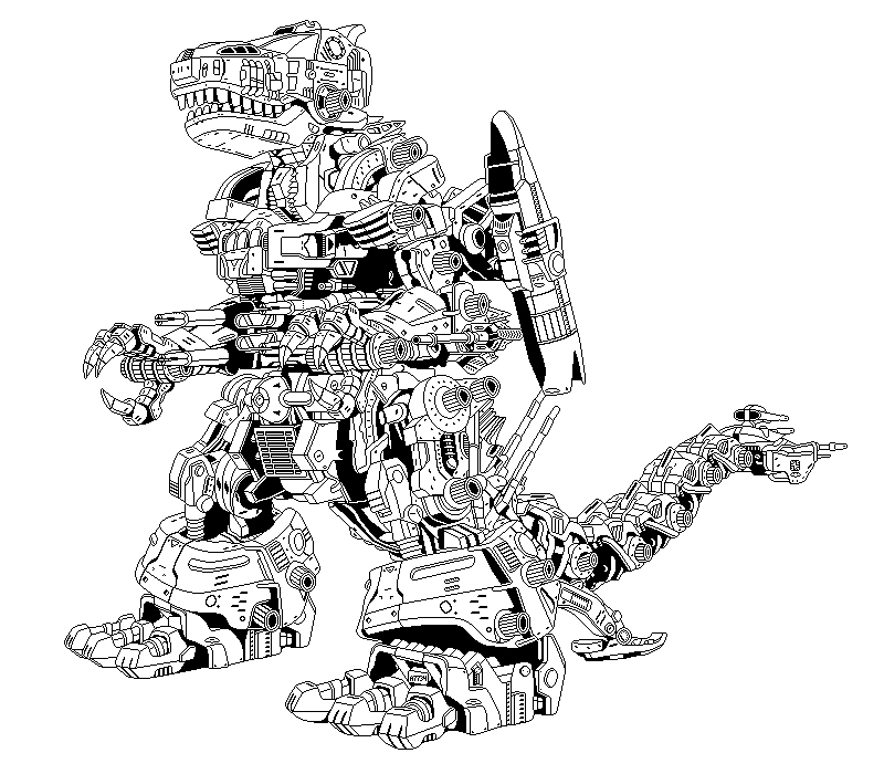zoids: gojulus outline