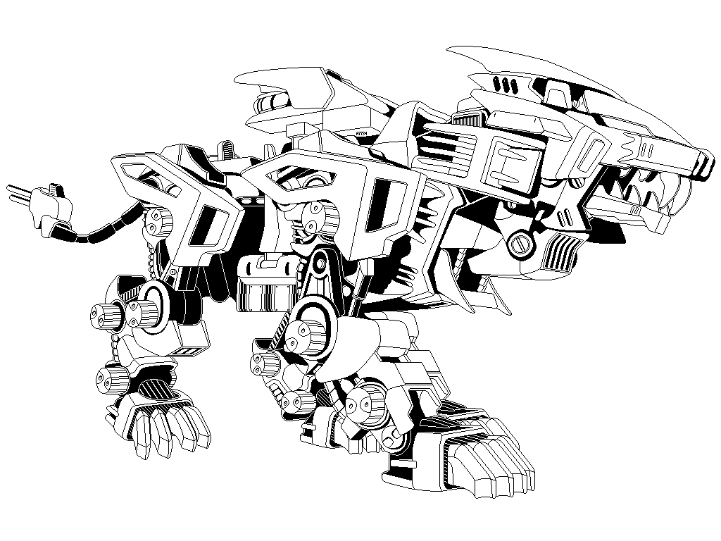 Zoids: Liger Zero Outline