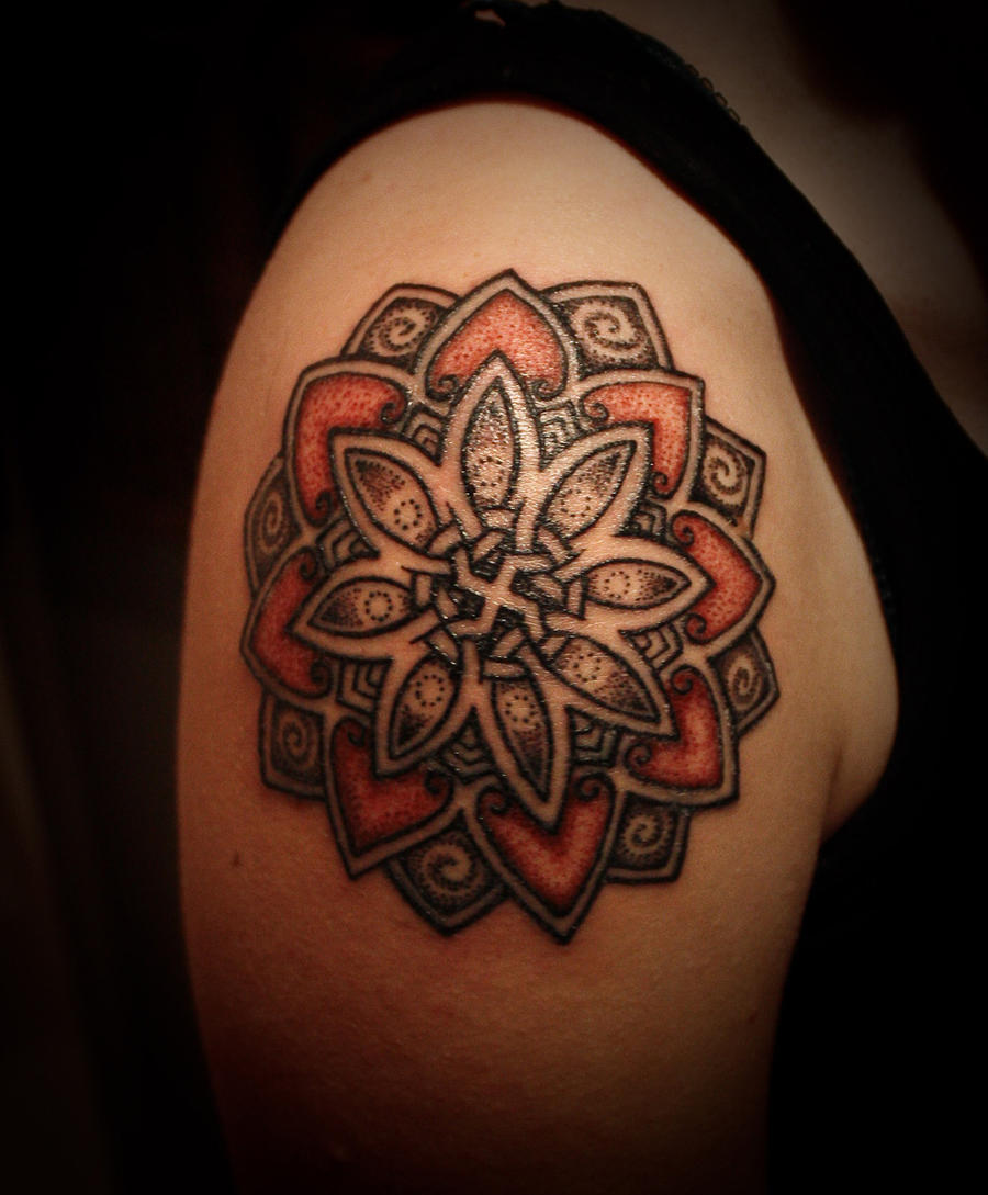 Swastika lotus, made by Lars