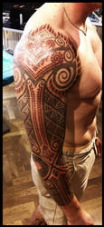 Celtic and bali inspired sleeve