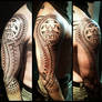 Nordic style polynesian tattoo