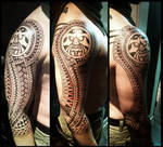 Nordic style polynesian tattoo