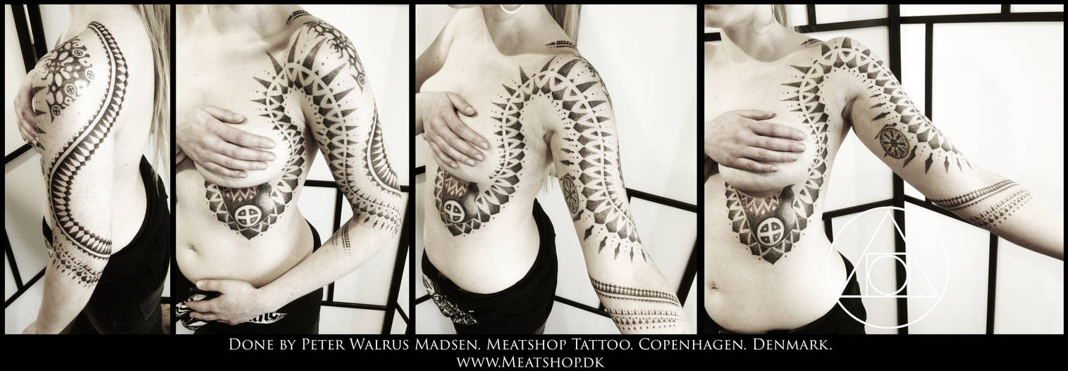 Nordic primitive tattoo full