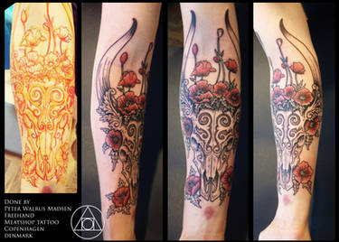 Poppyskull victorian tattoo