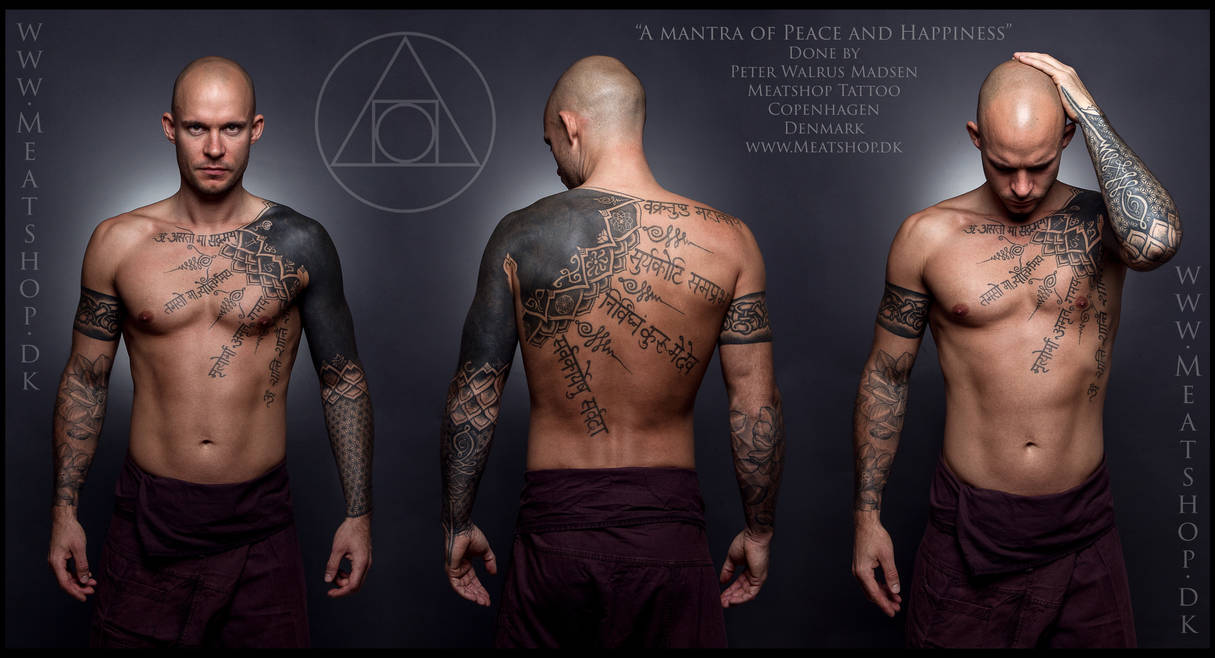 A mantra of Peace and Happiness tattoo 2 by Meatshop-Tattoo