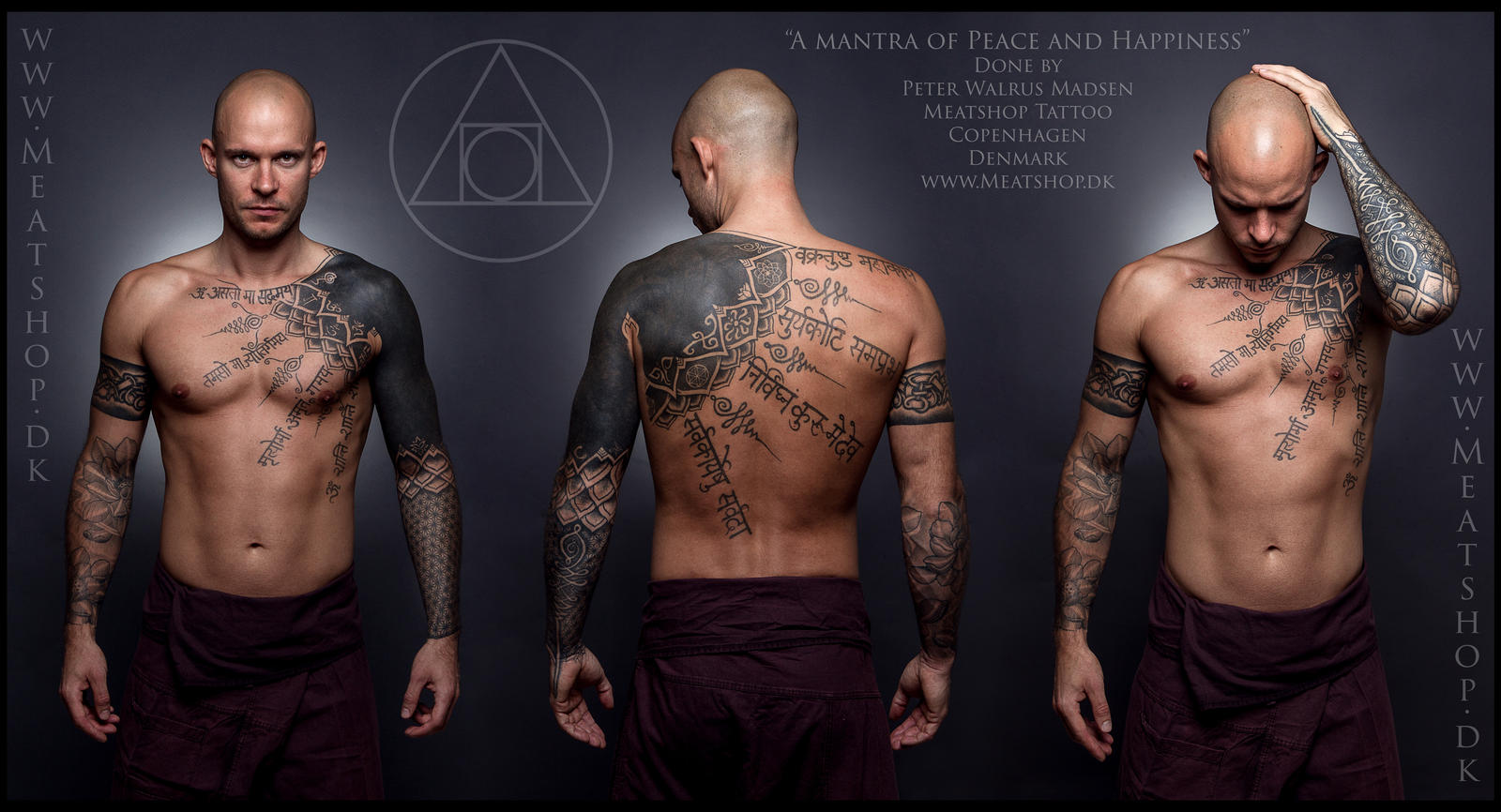 A mantra of Peace and Happiness tattoo 2 by NorthernBlack on DeviantArt