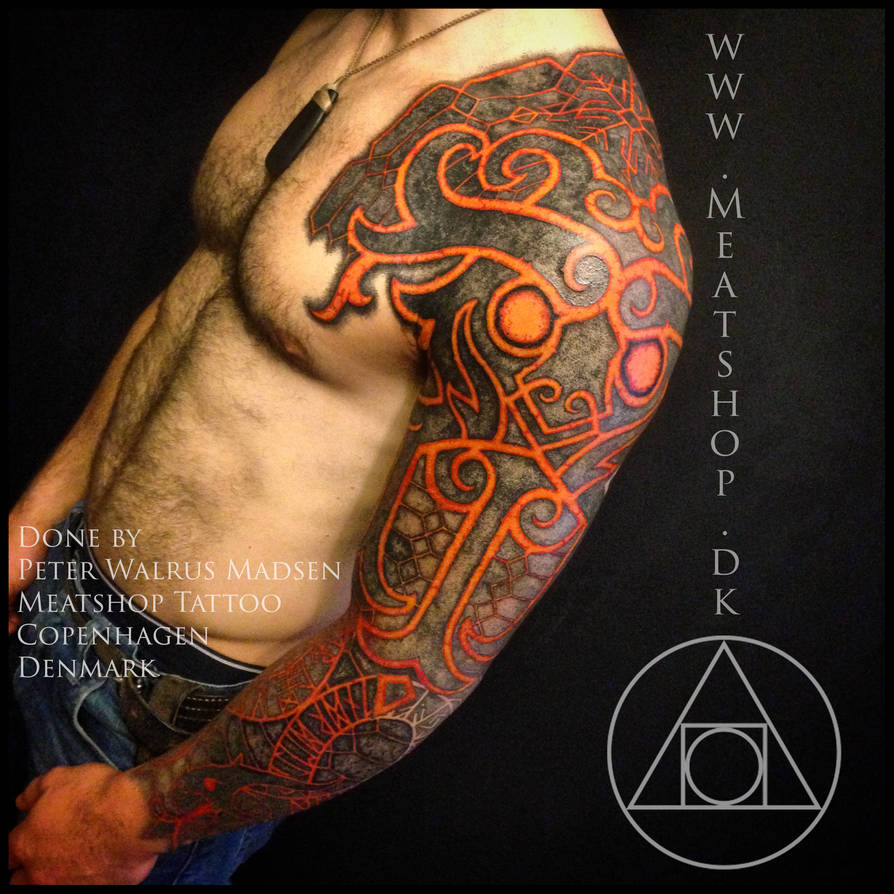 God of Fire tattoo by Meatshop-Tattoo