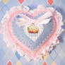 Cupcake Heart Brooch