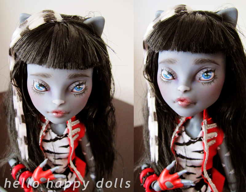 Monster high purrsephone repaint 1