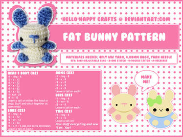 free amigurumi pattern - fat bun