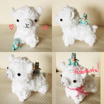 Kawaii amigurumi alpaca for trade