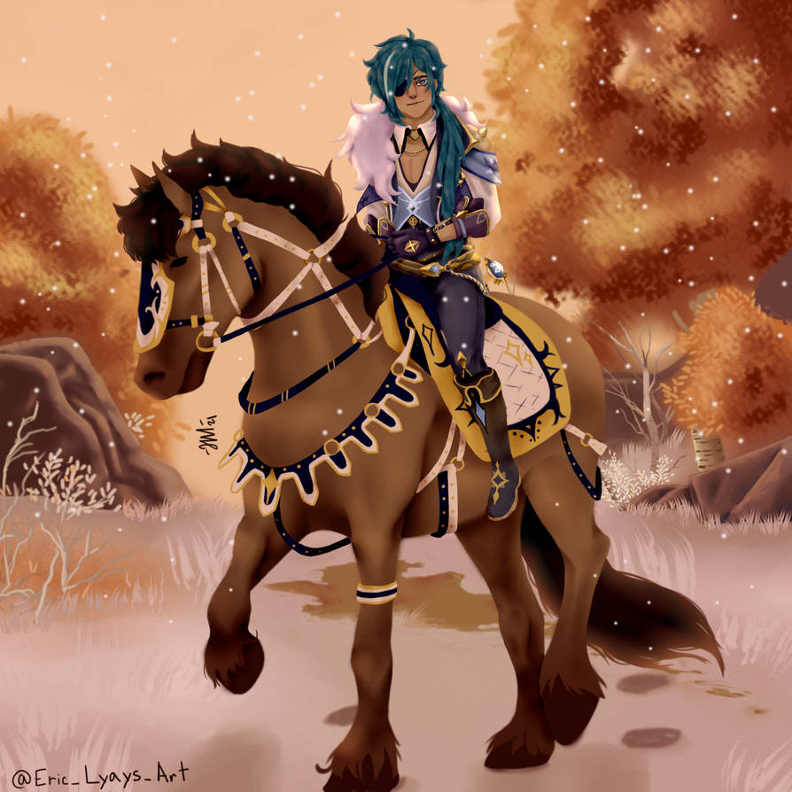 Ark Riders Keya Kaeya on a horse by EricLyays on DeviantArt