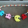 kandi necklace pacman