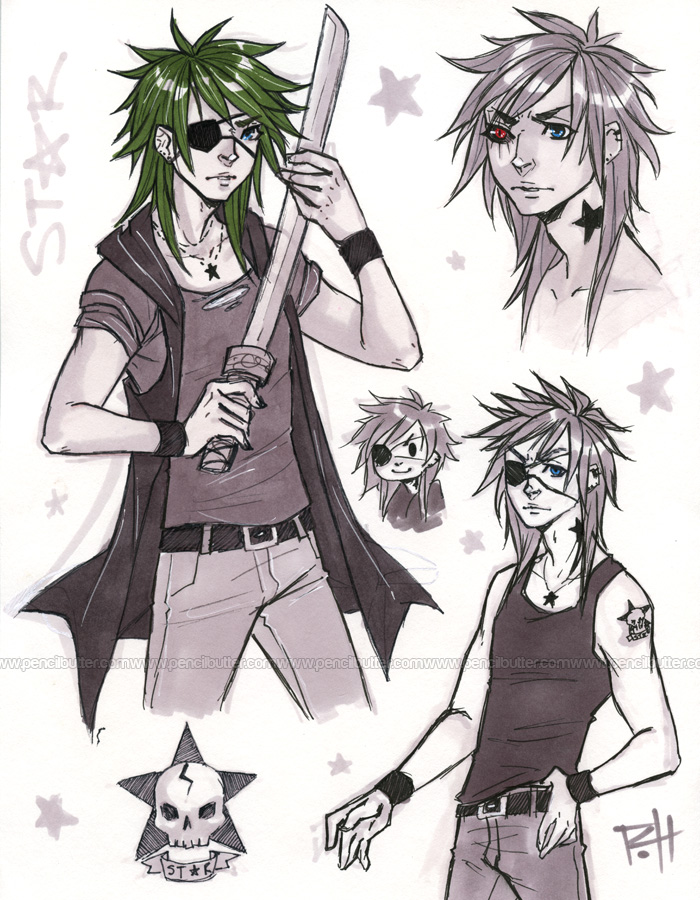 sketch page - star