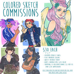 ! SKETCH COMMISSIONS ARE OPEN !