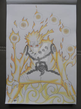 Naruto Chakra Mode (First Drawing Attempt xD)