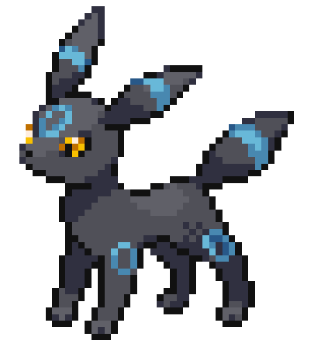 shiny umbreon sprite for a friend! by attackingdark on DeviantArt