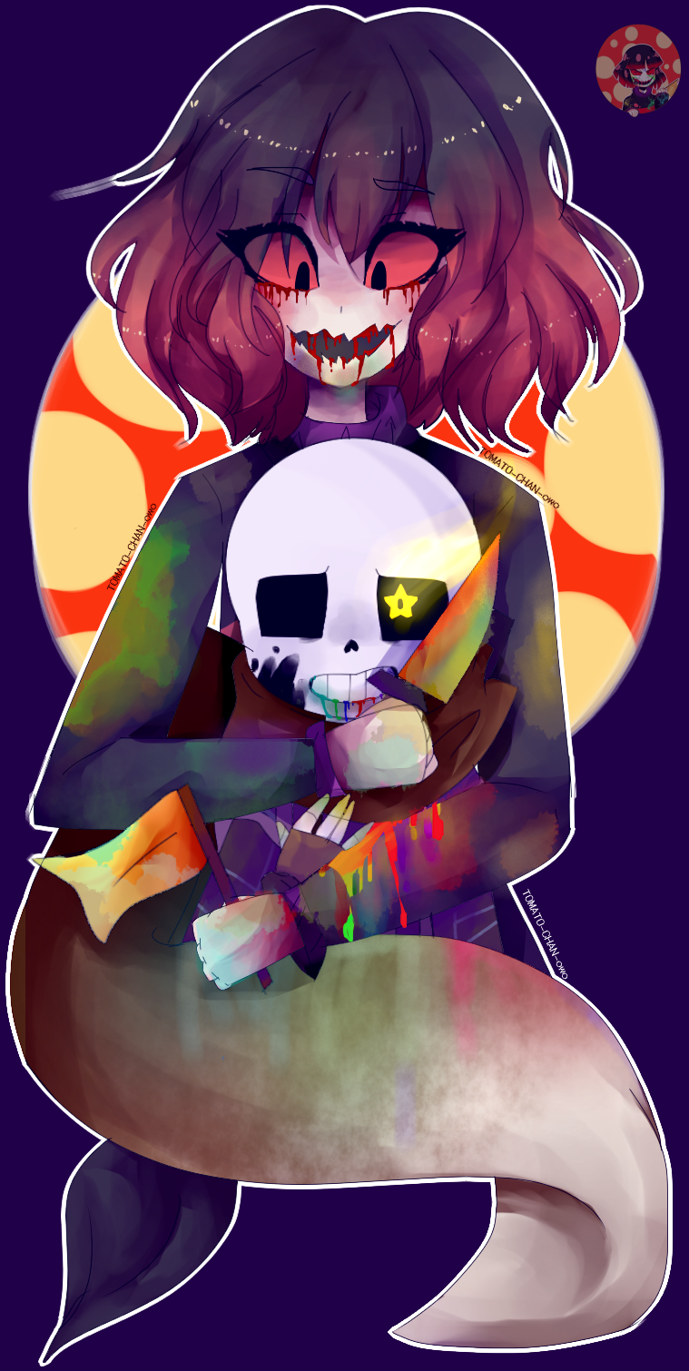 Pando e Ink Sans - Underfail - Fan art +speedpaint