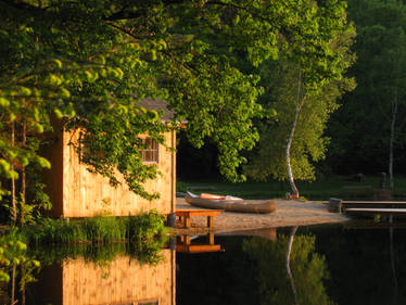 Sunset on the Pond