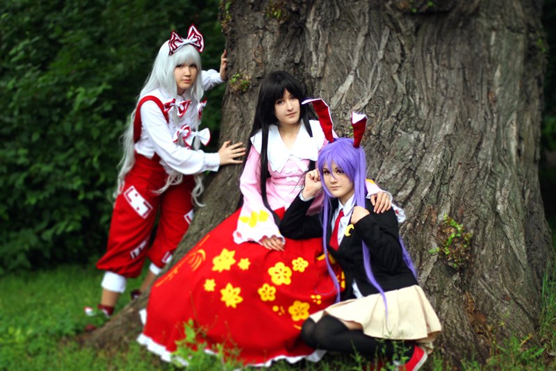 Touhou Project / Kaguya, Reisen, Fujivara