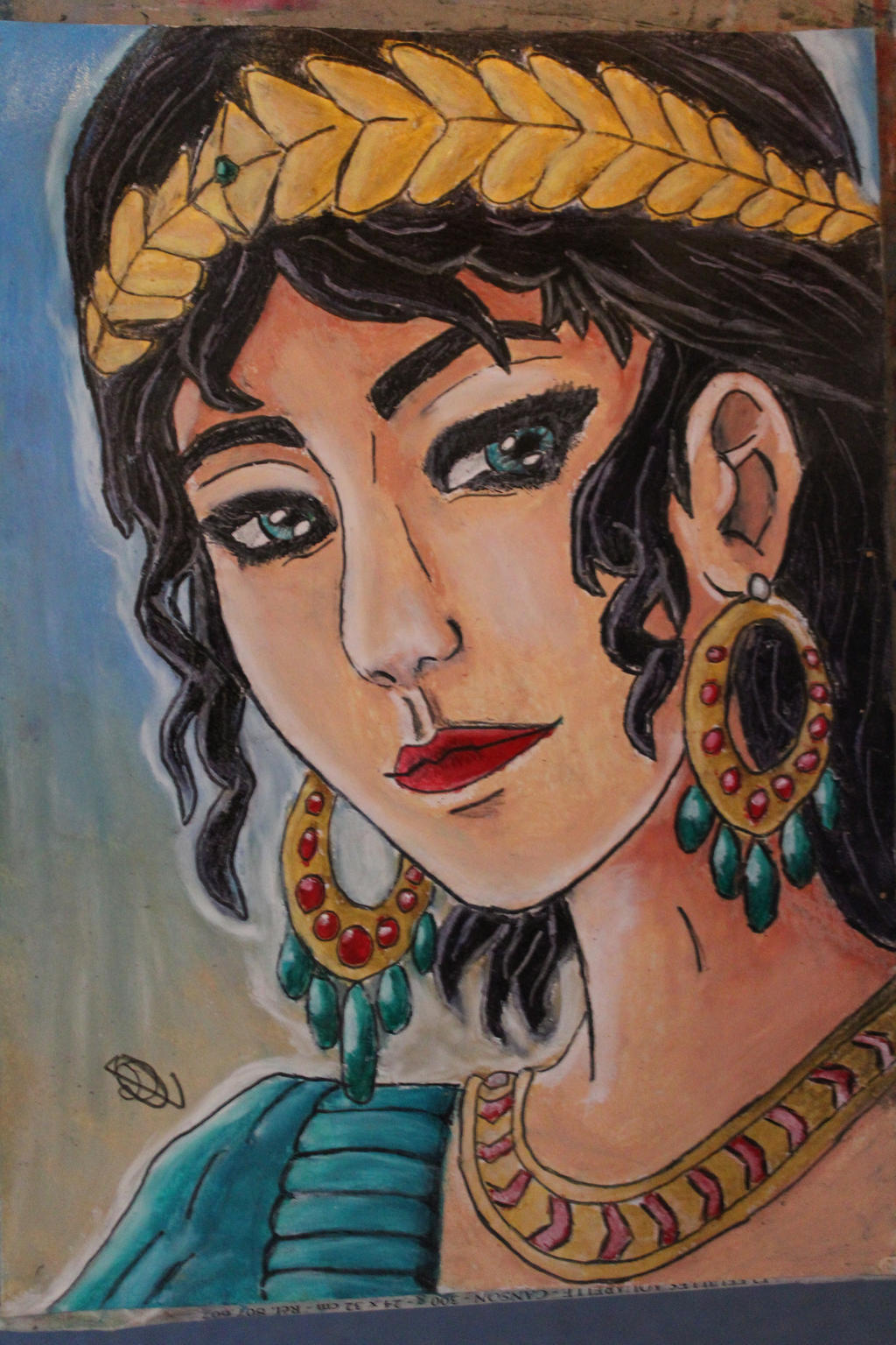 Inanna - Sumerian goddess of love - Oil pastel by Ishraniel on DeviantArt