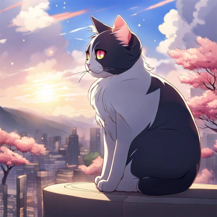Anime Cat Magestic by Fireart123 on DeviantArt
