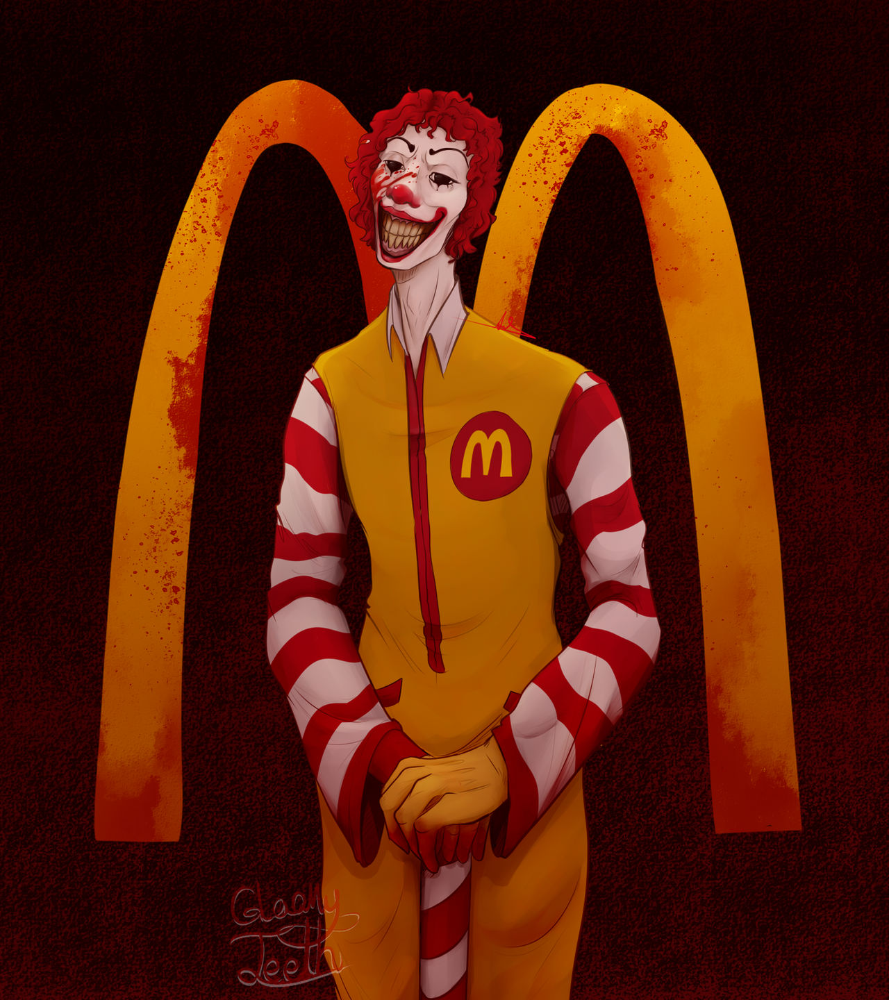 Deviantart Ronald || Ronald McDonald +Speedpaint || by GloomyTeeth on DeviantArt