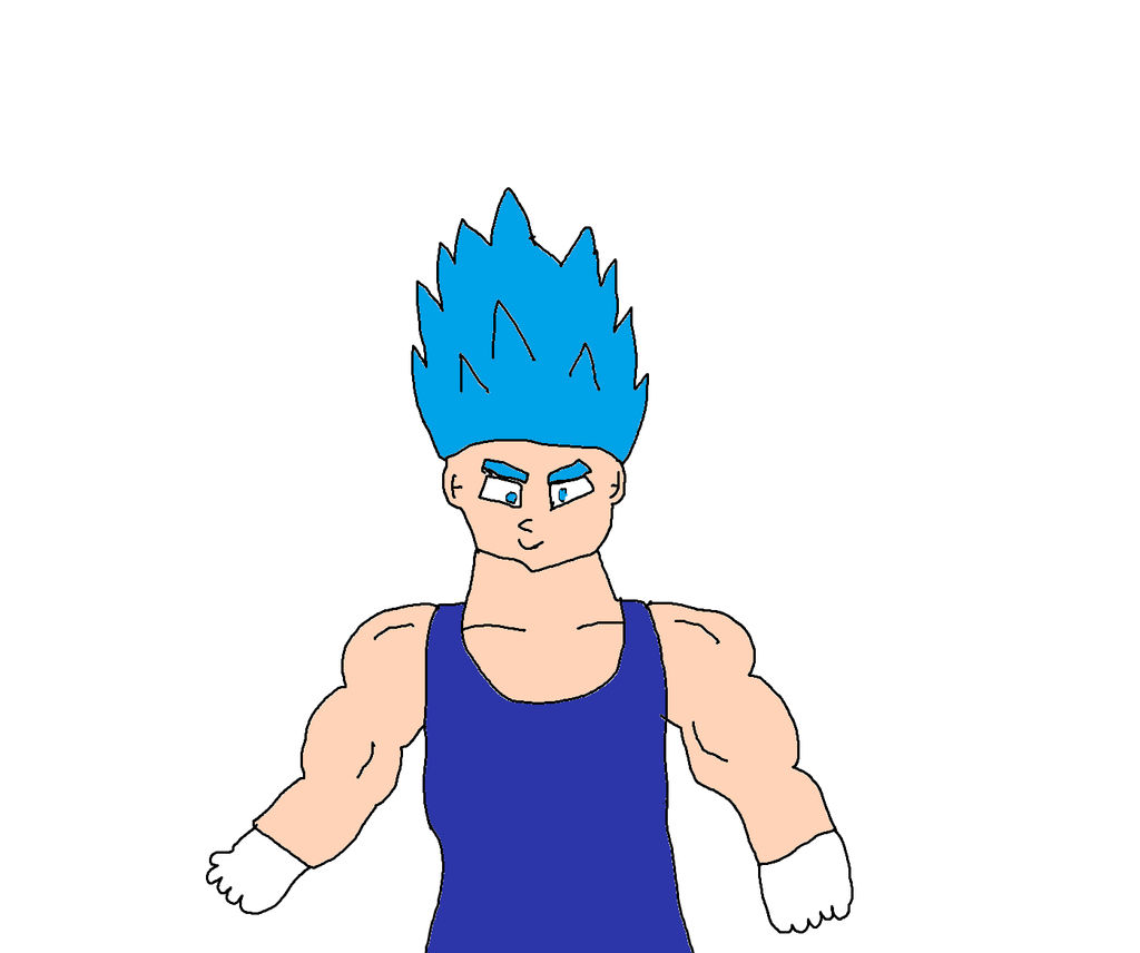 Vegeta Blue Haired Super Saiyan God