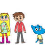 Star Butterfly, Marco Diaz, Gumball and Darwin