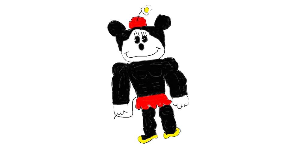 Strong Mini Mouse Muscular Minnie Mouse by Simpsonsfanatic33 on DeviantArt