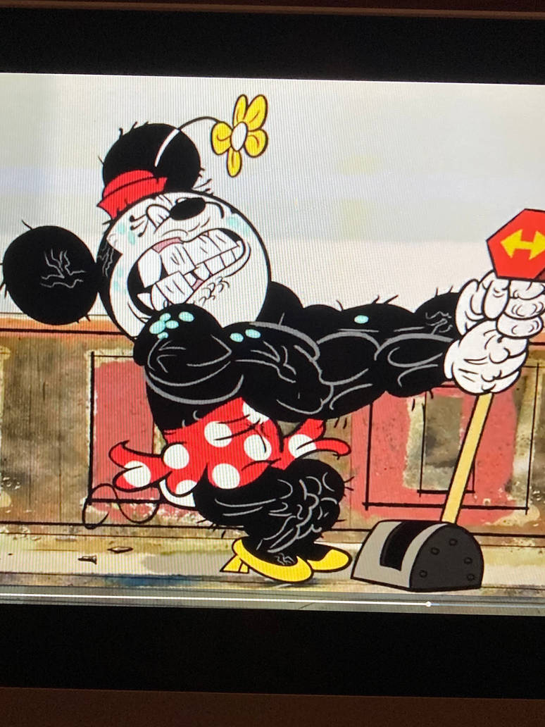 Strong Mini Mouse Muscle Minnie Mouse 2 by Simpsonsfanatic33 on DeviantArt