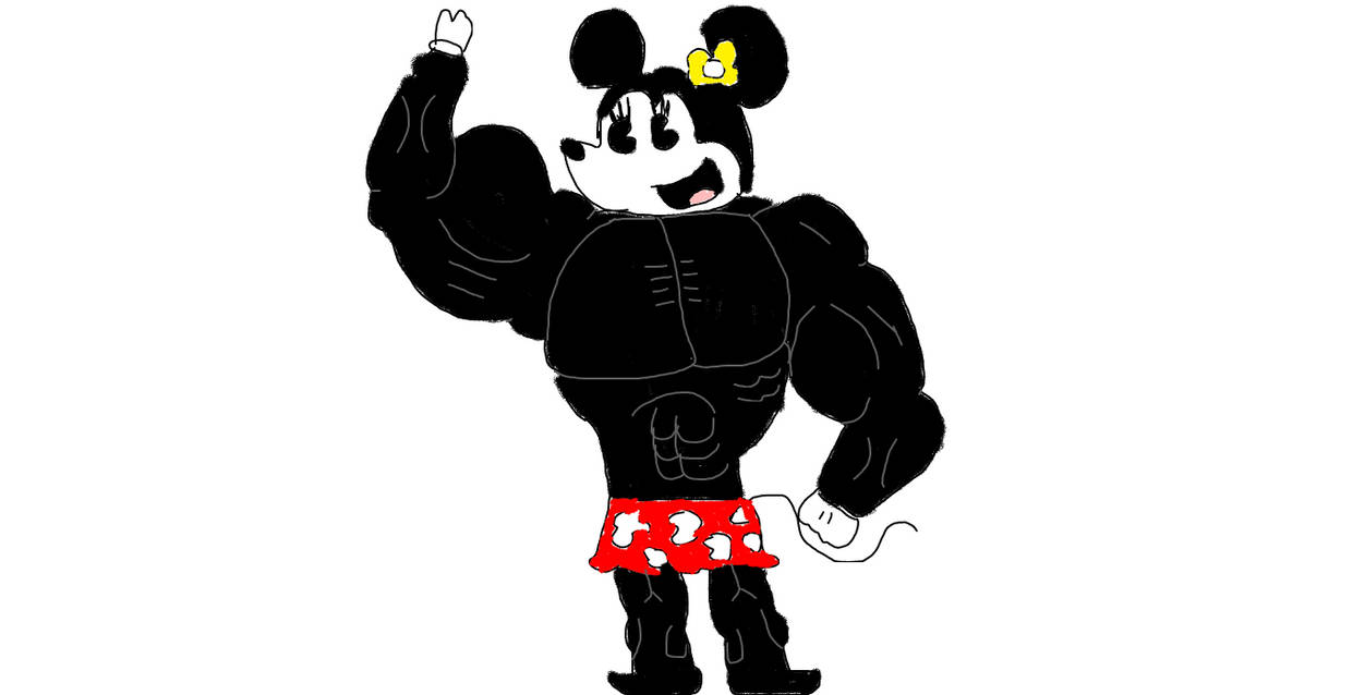 Strong Mini Mouse Muscular Minnie Mouse 2 by Simpsonsfanatic33 on DeviantArt