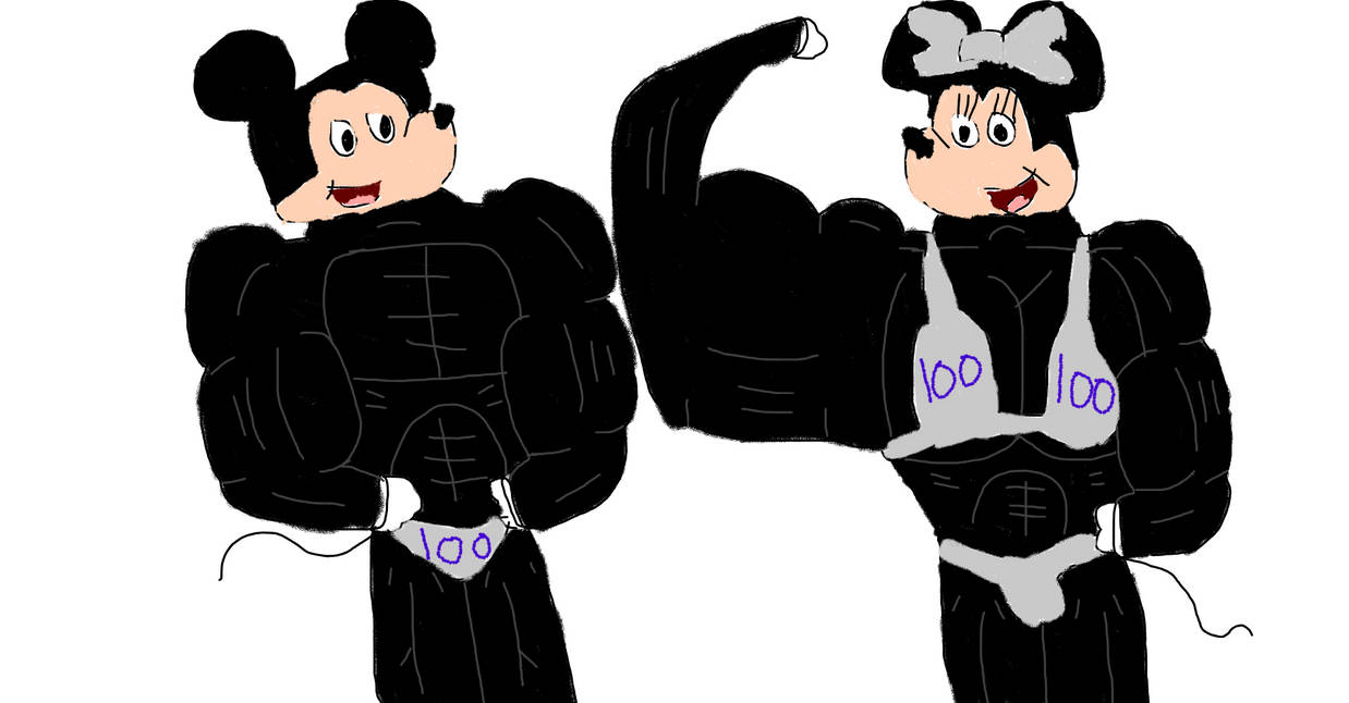 Muscle Mickey and Minnie Disney 100 by Simpsonsfanatic33 on DeviantArt