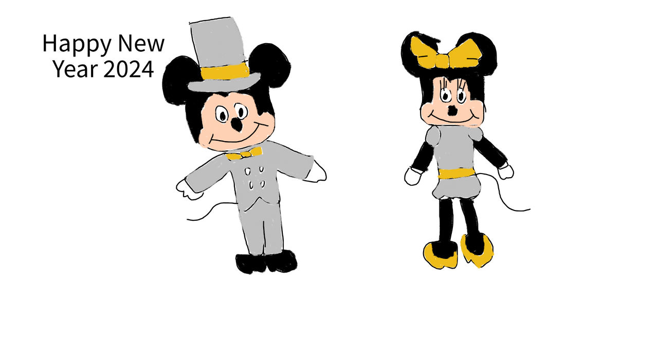 New Year and New Things with Mickey and Minnie!