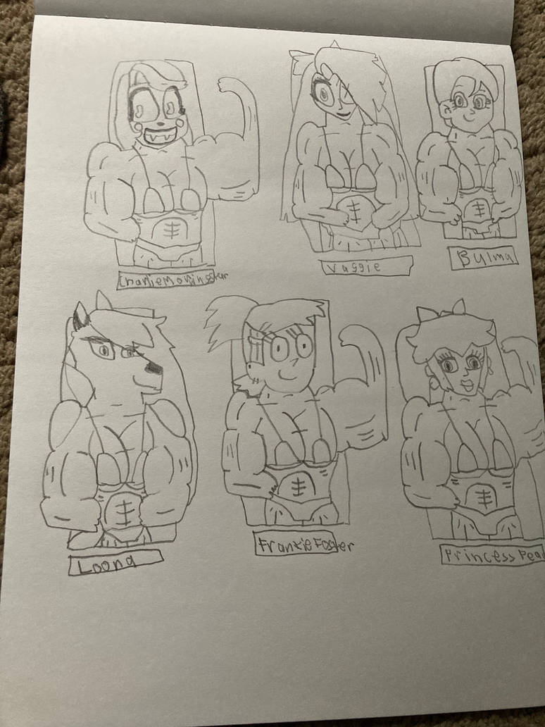 Six Buff Female Characters round 2 by Simpsonsfanatic33 on DeviantArt