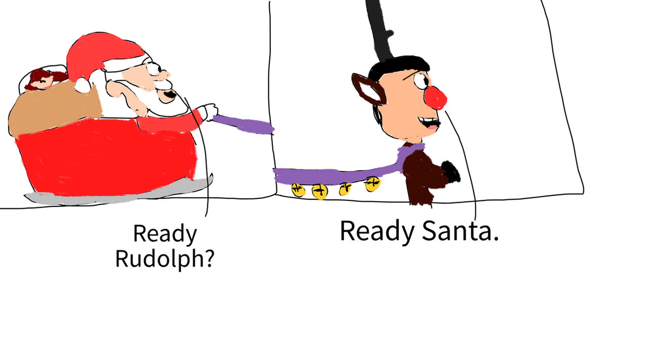 Rudolph goes down in history by Simpsonsfanatic33 on DeviantArt