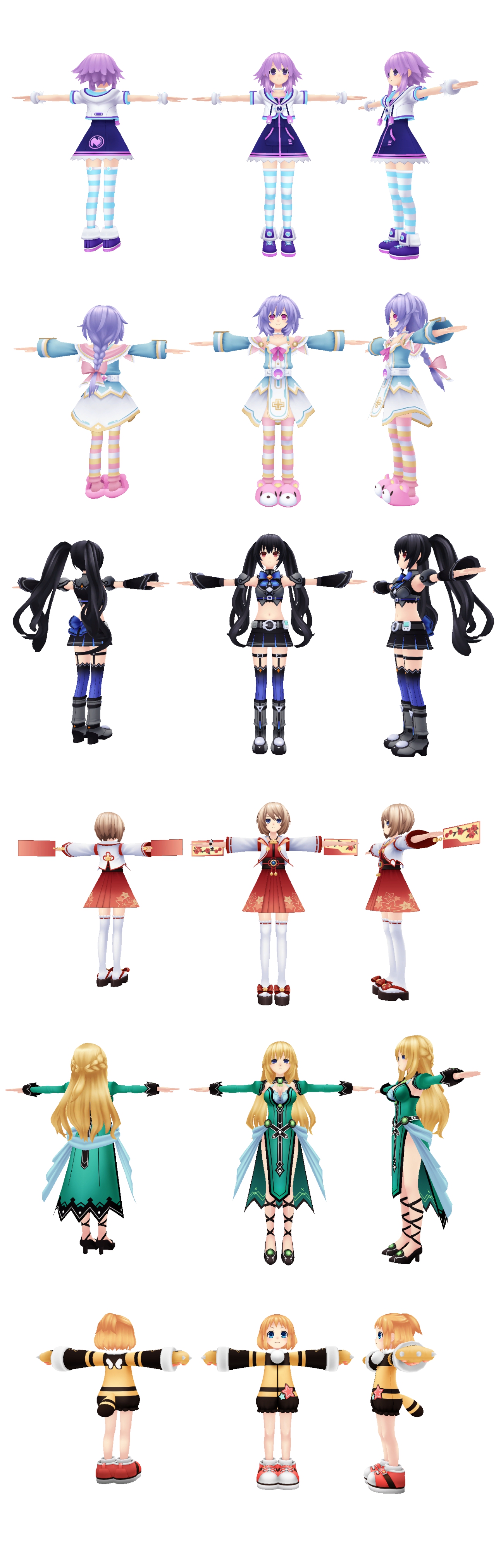 [MMD] Neptunia V Models Part 1