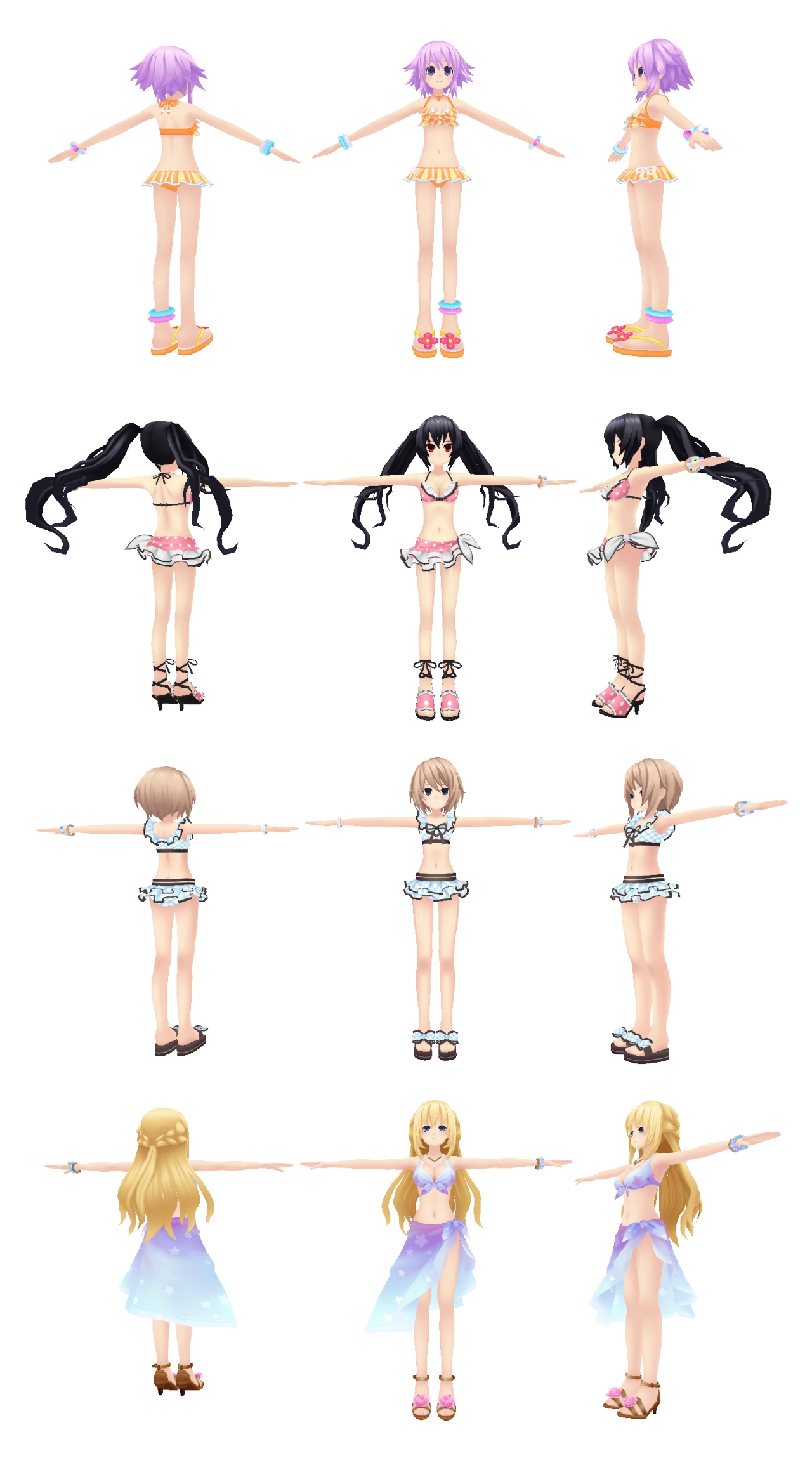 [MMD] Neptunia Mk2 - Bikini Models Part 1