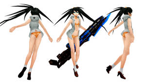 [MMD] BRS The GAME - Black Rock Shooter Bikini