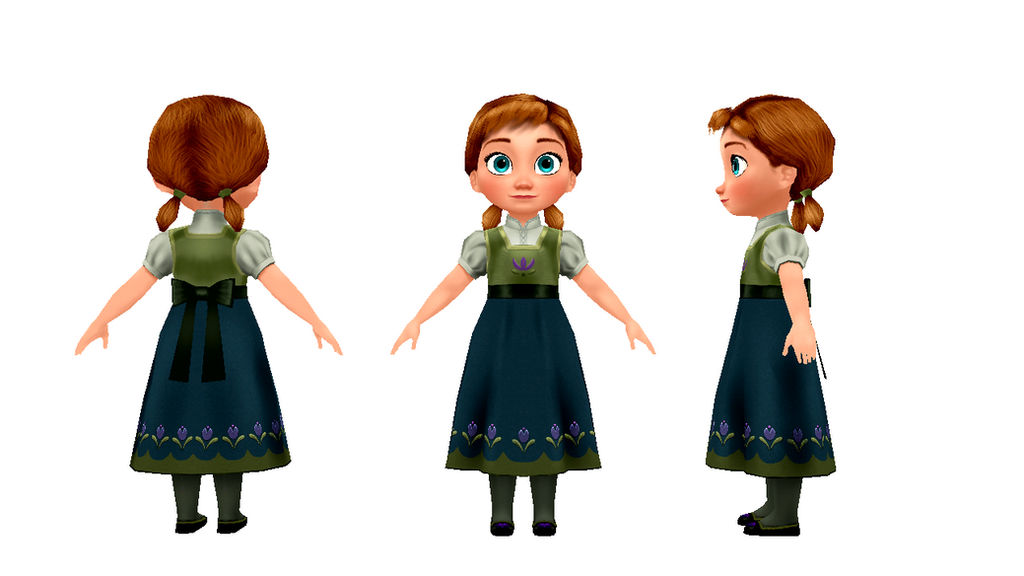 MMD Frozen Free Fall Young Anna by xxSnowCherryxx on