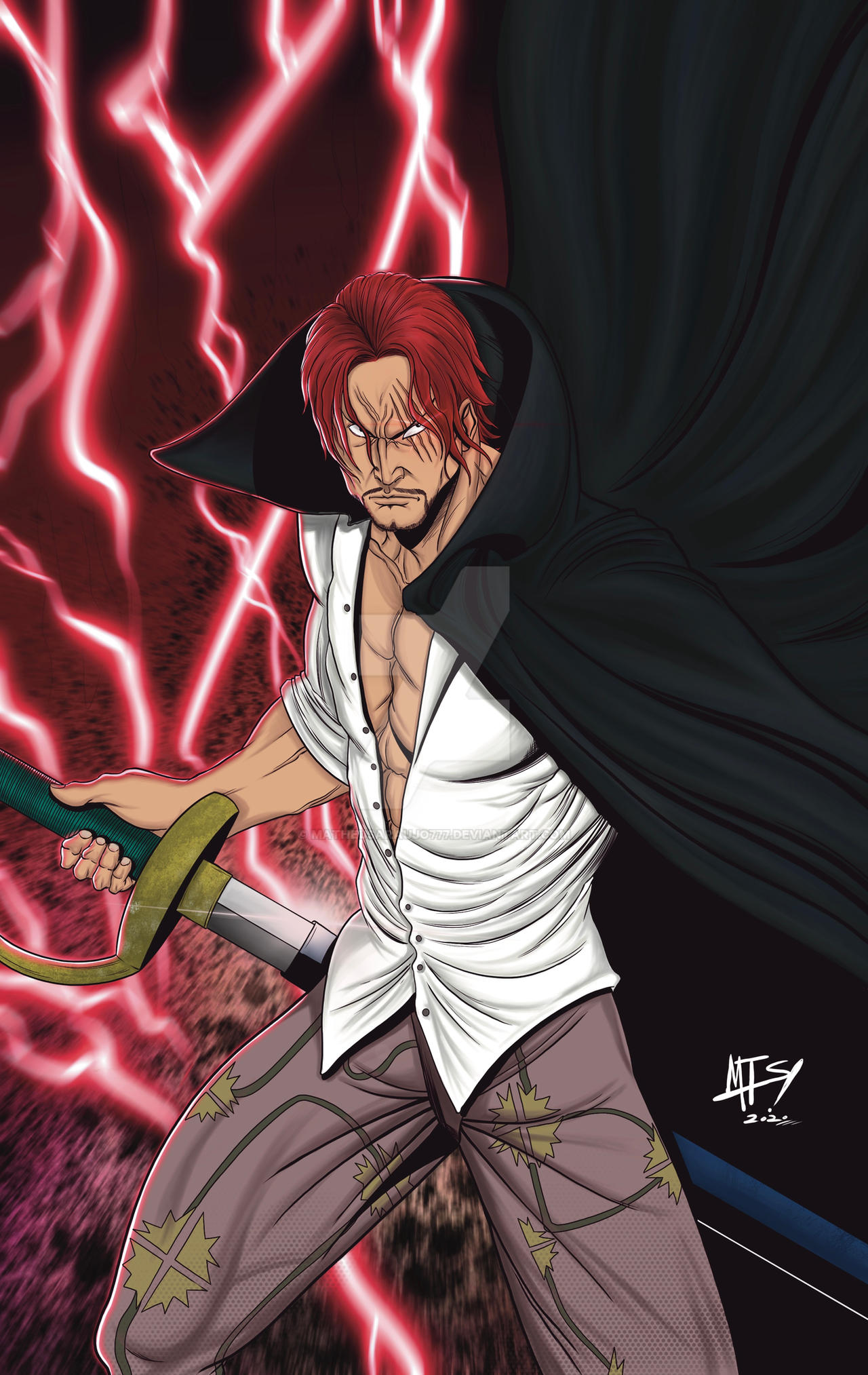 Shanks (ONE PIECE) PINUP by matheusaraujo777 on DeviantArt