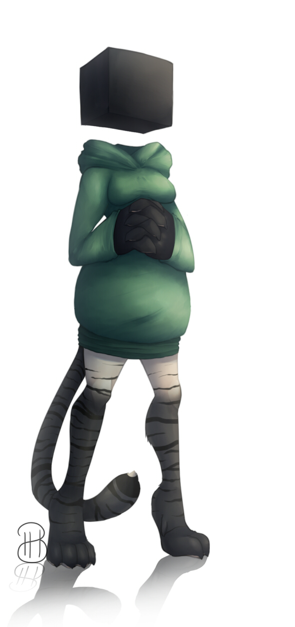 [ OC ] Black Tiger, Box Head Girl