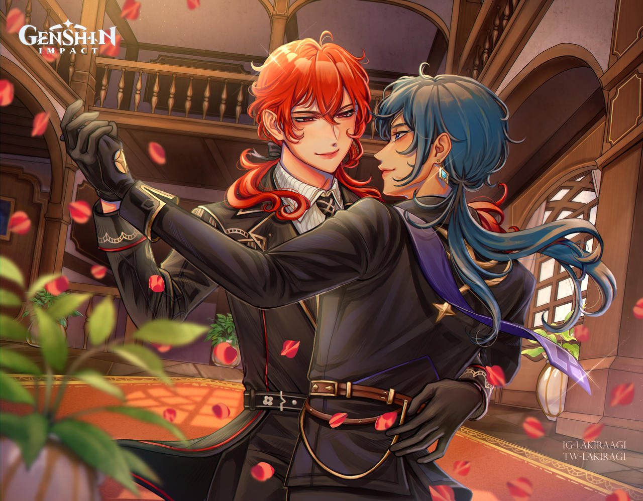 Kaeya And Diluc by kirastraw on DeviantArt