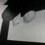 3D Pyramid and Sphere Drawing 1
