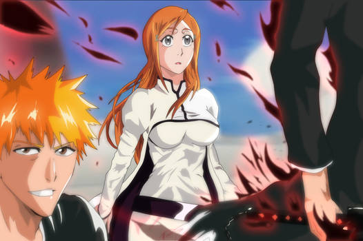 bleach orihime ichigo group