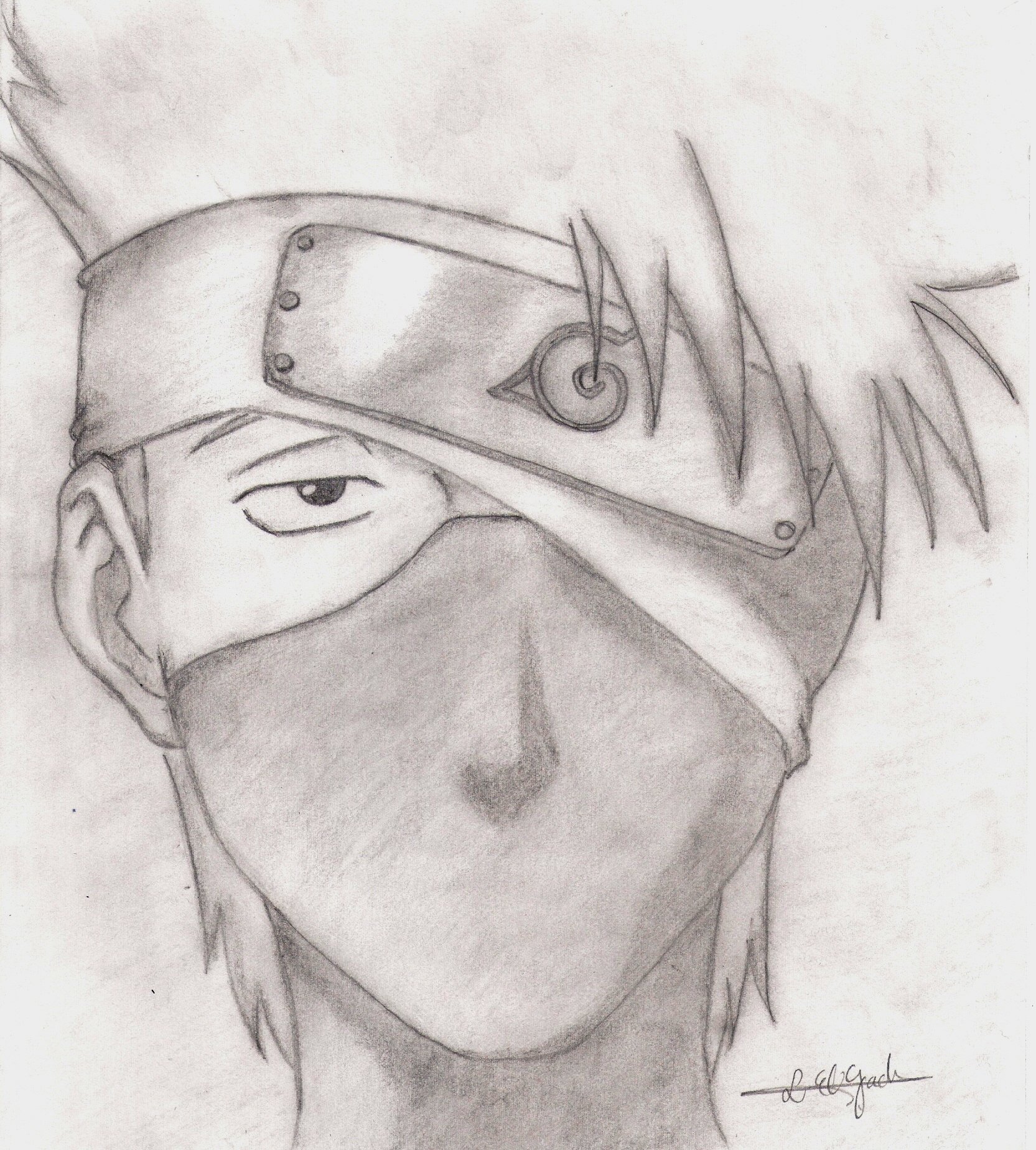 Orasnap Drawing Kakashi Hatake Face