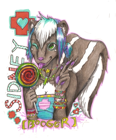 BADGE- Sidney Skunk