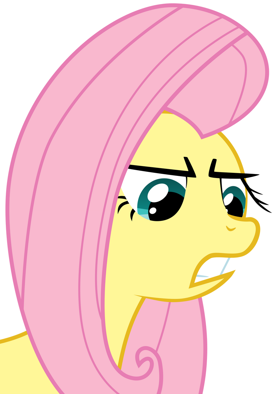 Angry Fluttershy by Lexuzieel