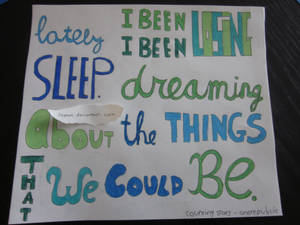 onerepublic lyric art